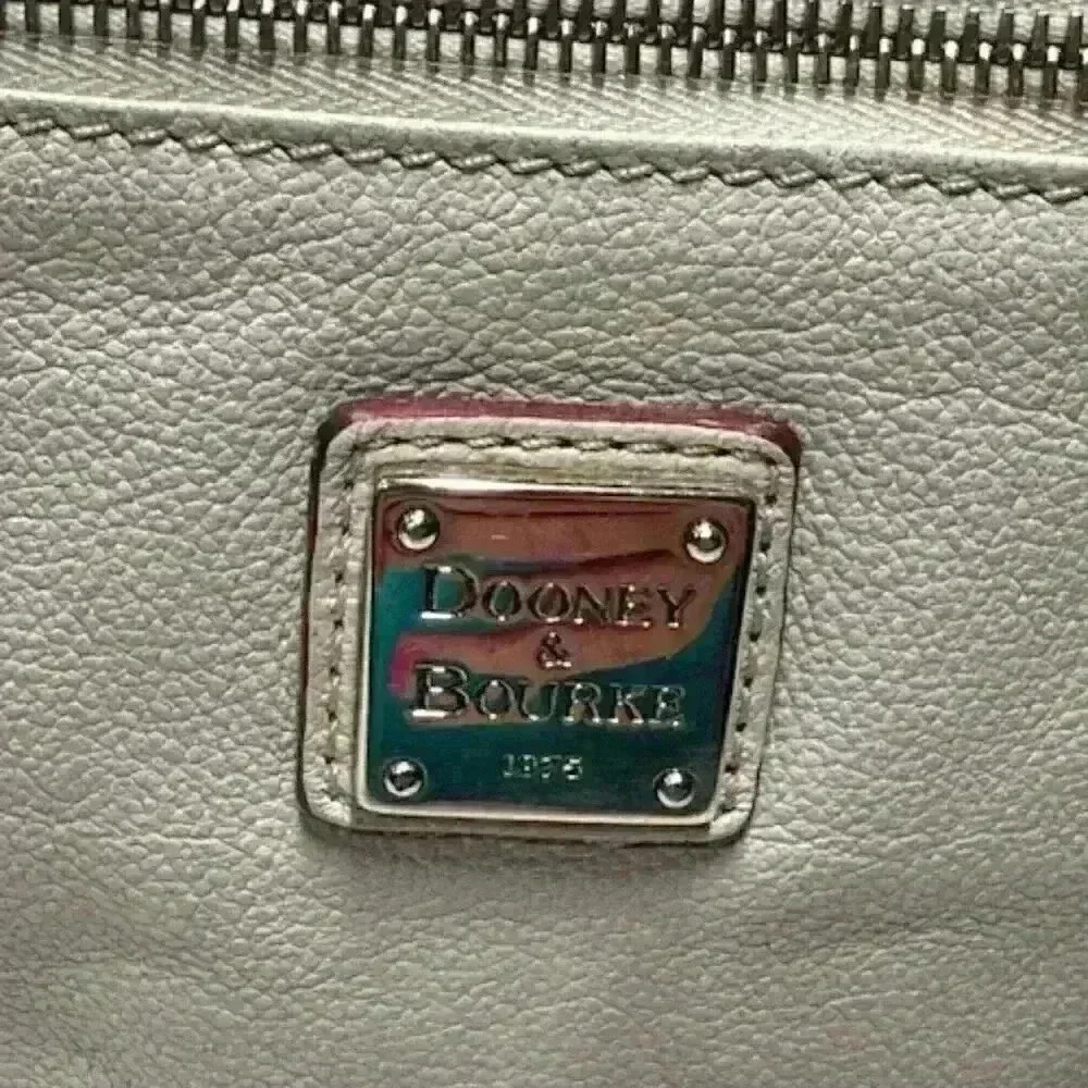 Dooney & Bourke Pebbled Leather Nina Bag/Tote/Sachel/Shoulder Bag Cream Color - Picture 6 of 16